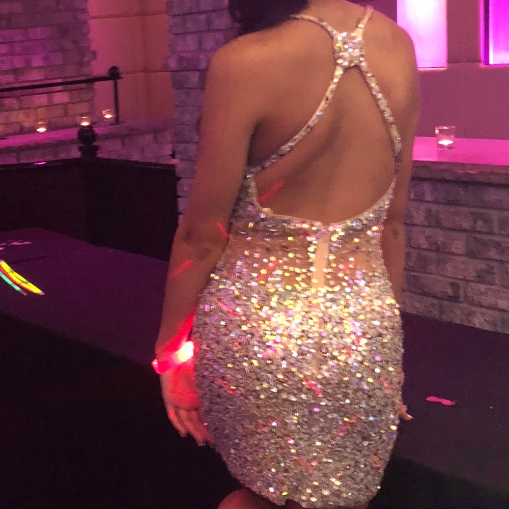 Lila Madison sequence short dress